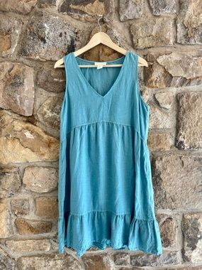 Cynthia rowley 100% linen summer dress large